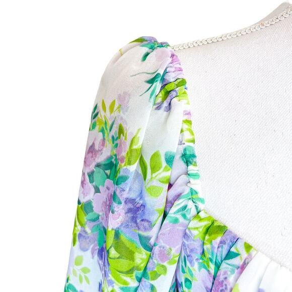 For Love and Lemons Floral Blouse Size S - Picture 3 of 6